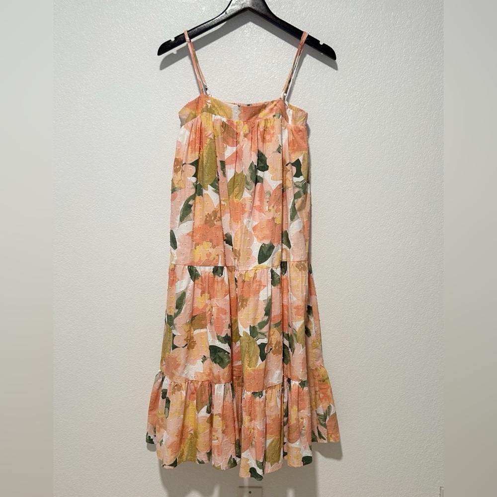 NWT- Girl and the Sun - St Tropez Tiered Midi Dress